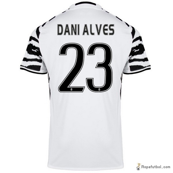 Camiseta Juventus Replica Tercera Ropa Dani Alves 2016/17 Blanco